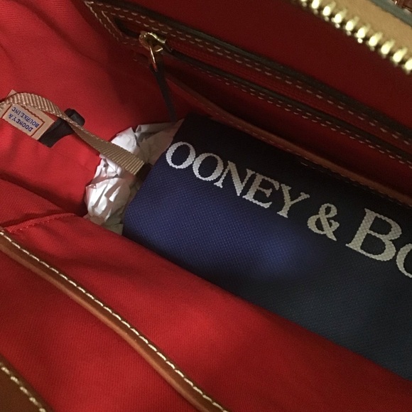 Dooney & Bourke pebble leather domed satchel in bone - Picture 10 of 12